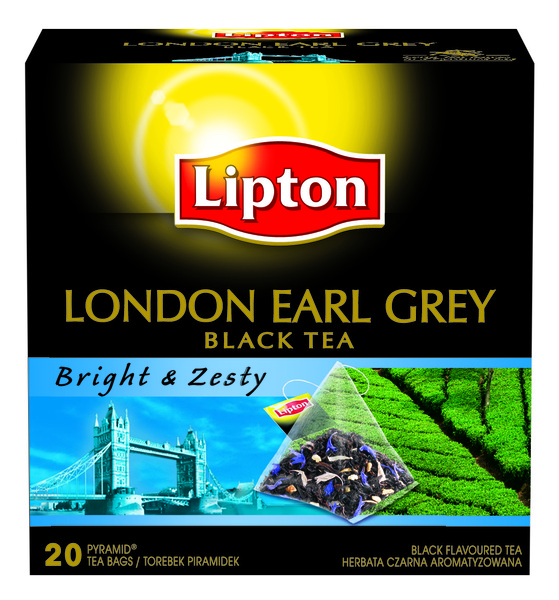 Lipton Black Tea London Earl Grey Bright & Zesty Herbata czarna aromatyzowana Opinie.senior